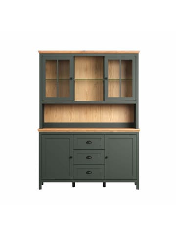 ebuy24 Vitrinenschrank Stanton Grün 146 x 45 cm