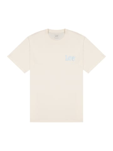 Lee T-Shirt Medium Wobbly Lee in Natural