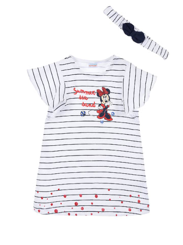 Disney Minnie Mouse 2tlg. Outfit: Kleid und Stirnband Schleife in Dunkel-Blau