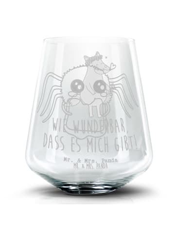 Mr. & Mrs. Panda Longdrinkglas Spinne Agathe Sandwich ohne Spruch in Transparent