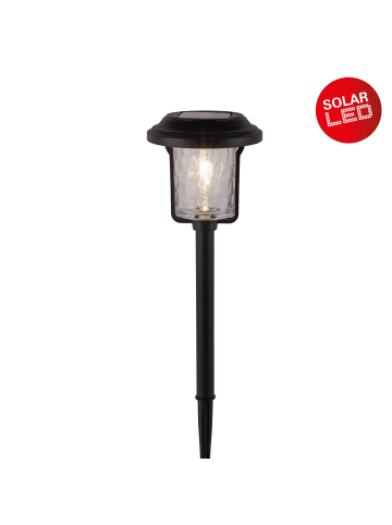 näve LED Solarleuchte "SIMON" in schwarz - (L)14.6 cm x (B)14.6 cm x (H)54.7 cm