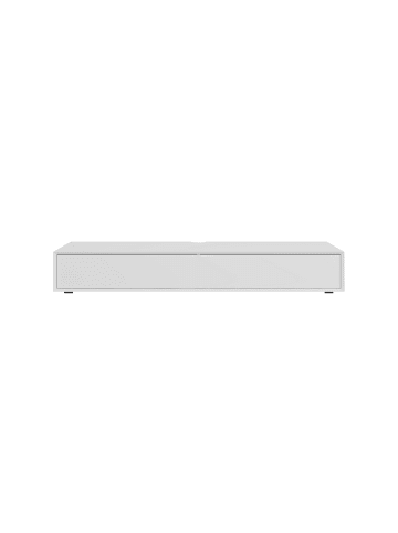 CALICOSY TV-Lowboard ORELIA in Weiß - (W) 160  x (H) 22  x (L) 43  cm