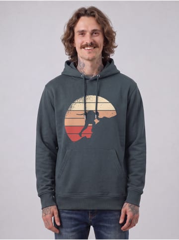 wat? Apparel Sweatshirt Mountain Climbing in India Ink Grey