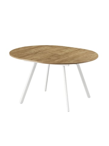 B&D Home Ausziehstisch LIV in Wildeiche - (B)120-150 x (H)76 x (T)120 cm
