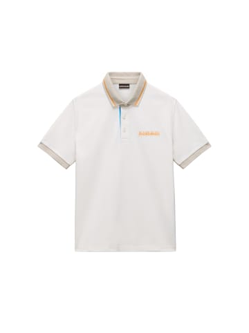 Napapijri Polo E-ZERI SS in White Whisper