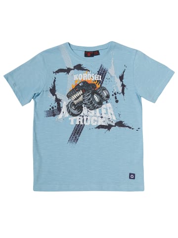 KOROSHI Kurzarm-t-shirt in AZUL CELESTE / HIMMELBLAU