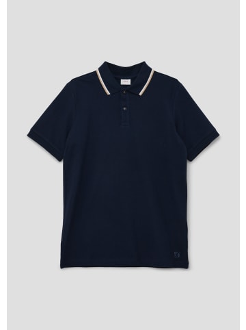 S. Oliver Polo-Shirt kurzarm in Blau