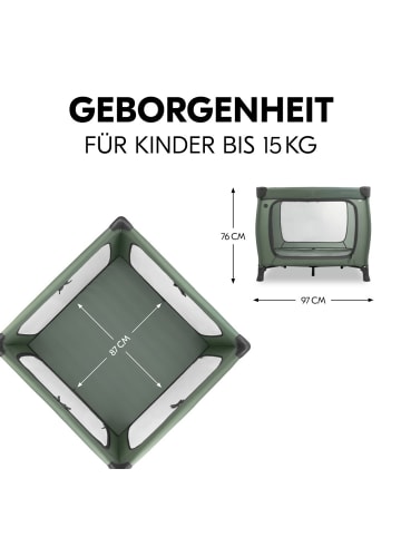 Hauck Reisebett & Laufgitter Sleep N Play SQ Set in gruen