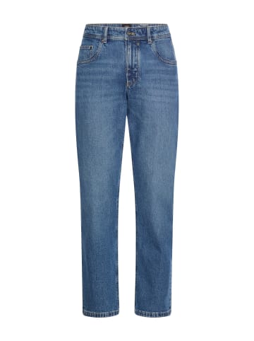 Camel Active Relaxed Fit Jeans mit 2-Wege Stretch in Ozeanblau
