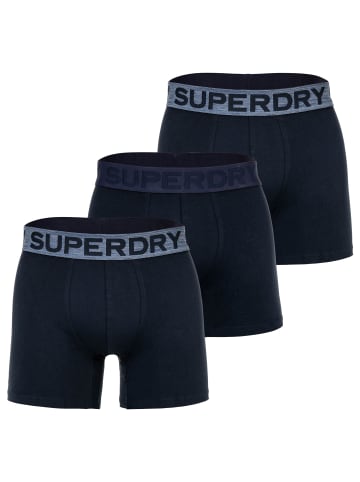 Superdry Boxershort 3er Pack in Dunkelblau/Grau