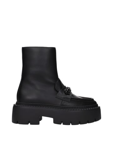 Jimmy Choo Schwarz Leder Knöchel Stiefel