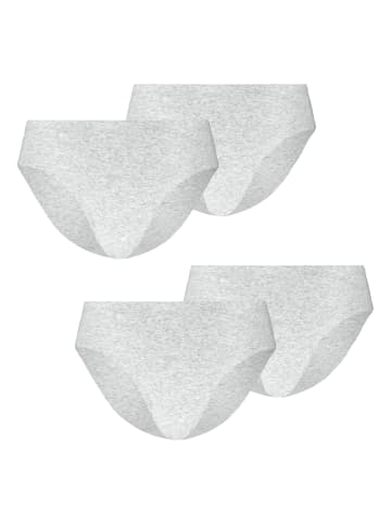 Puma 4er Pack Invisible Ultra Soft Cotton Briefs in Hellgrau