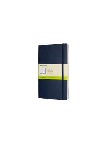Moleskine Notizbuch mit weichem Einband, 70g-Papier, Blanko "Classic" in Saphir