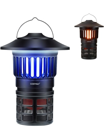 COSTWAY Insektenvernichter elektrisch 2 in 1 Mückenlampe in Schwarz