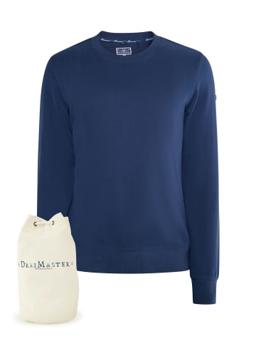 DreiMaster Maritim Sweatshirt + Shopping Bag - Set in Marine
