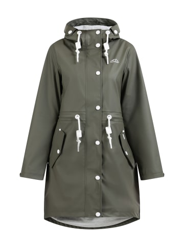 ICEBOUND Damen Regenmantel in Oliv