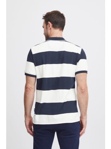 FQ1924 Poloshirt FQPeter stripe polo shirt w badge in Weiß