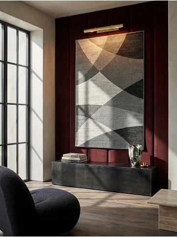 KADIMA DESIGN Kurzflorteppich Abstrakt pflegeleicht Wohnzimmer Schlafzimmer Modern in Rot-Grau