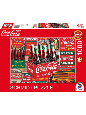 Schmidt Spiele Coca Cola Puzzle 1000 Teile. Motiv Klassiker | Erwachsenenpuzzle Coca Cola,...