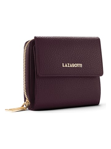 Lazarotti Bologna Leather Geldbörse Leder 12 cm in burgundy