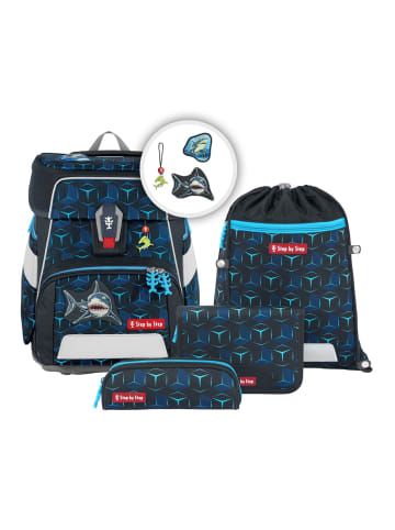 Step by Step 5tlg. Ranzen-Set SPACE in Shark Dexter