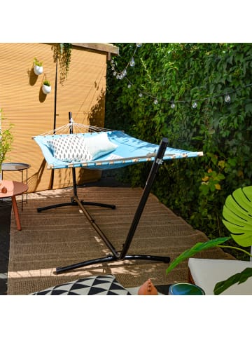 AMANKA Hängematte Ibiza mit Gestell Portofino in blau