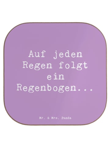 Mr. & Mrs. Panda Untersetzer Quadratisch Spruch Mit Enttäuschung... in Lavendeltraum