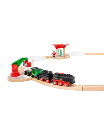 Brio Brio Aktionsspiel Batterie-Dampflok Weihnachts-Set in bunt