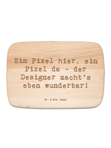 Mr. & Mrs. Panda Schneidebrett Spruch Designer Pixel Kunst mit S... in Transparent