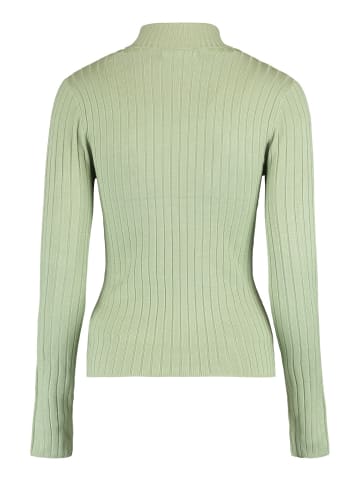 Hailys Dünnes Feinstrick Langarm Shirt Basic Stehkragen Pullover Klea in Mint