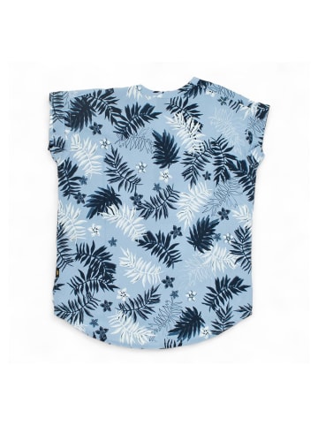 Jack Wolfskin Bluse Victoria Leaf Shirt Damen Bluse Hemd Funktions Top in Blau