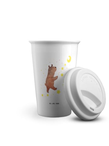 Mr. & Mrs. Panda Tumbler Bär Träume ohne Spruch in Weiß