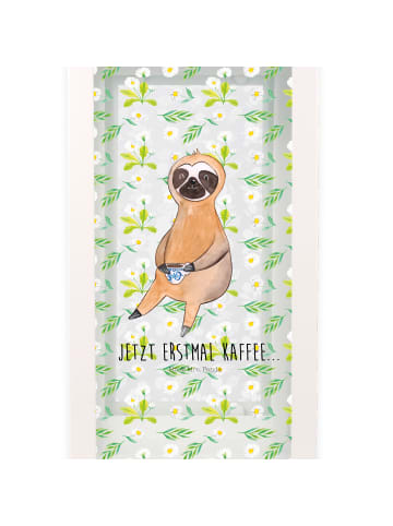 Mr. & Mrs. Panda Laterne Faultier Kaffee mit Spruch in Transparent