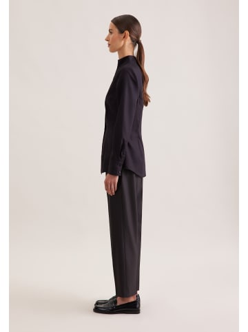 Seidensticker Kelchkragenbluse Slim in Schwarz