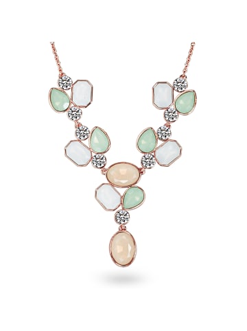 Lulu & Jane Halskette Metall-Legierung verziert mit Kristallen von Swarovski® in roségold