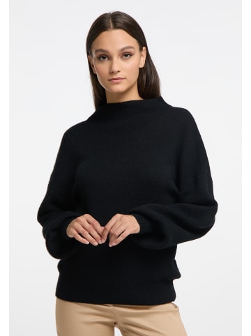 RISA Oversized Strick Pullover in Schwarz