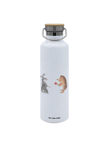 Mr. & Mrs. Panda Trinkflasche Hase Igel ohne Spruch in Weiß