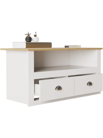 VCM  Holz TV Lowboard Möbel Fernsehschrank Balusa in Weiß