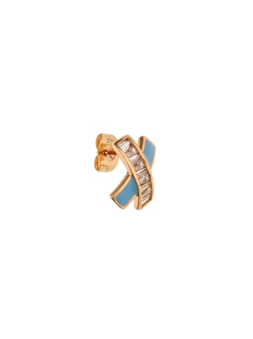 faina Women Earrings in Rose Gold Turquoise