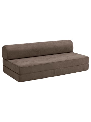 58 aufm Kessel FALTSOFA Katusha Flachgewebe schoko