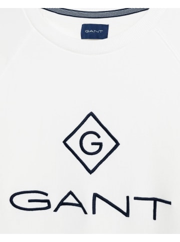 Gant Sweatshirt in Ecru