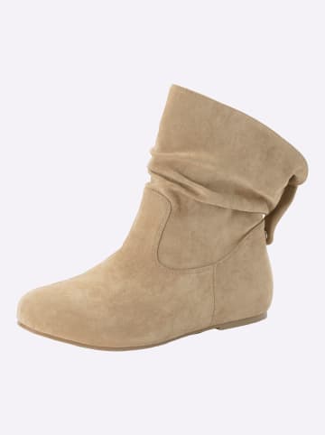 sheego Stiefelette in beige