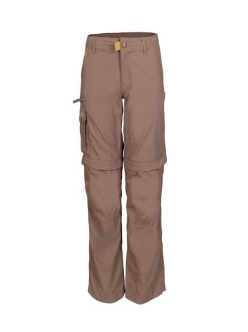 Trollkids Zip-Off Hose Slim Fit "Oppland" in Braun