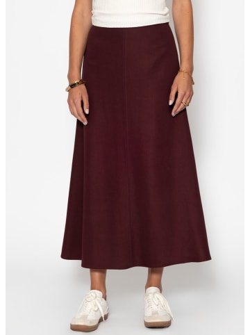 SASSYCLASSY Maxirock mit Print in Burgundy