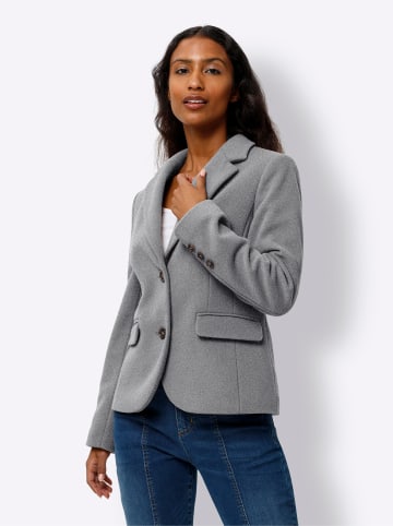 Heine Woll-Blazer in grau-meliert