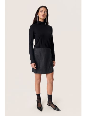 Soaked in Luxury Rock SLMalodi Gerade Passform in Grey Melange Pinstripe