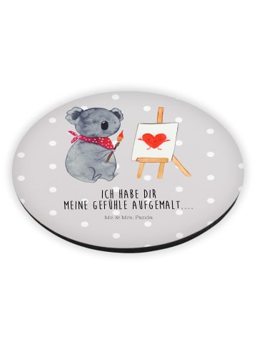 Mr. & Mrs. Panda Kühlschrankmagnet Koala Künstler ohne Spruch in Grau Pastell