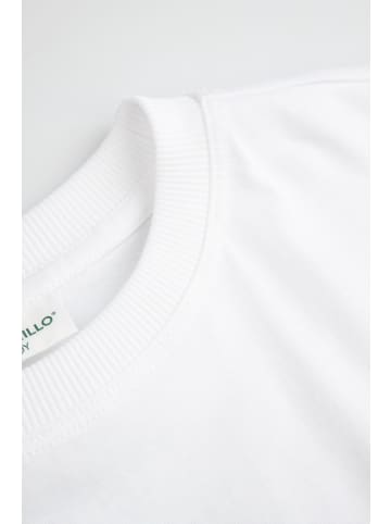 Coccodrillo Baumwoll-T-Shirt mit kurzen Ärmeln in weiß