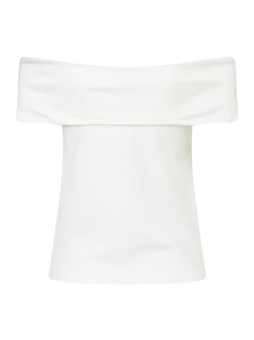 More & More schulterfreies, schmales Carmenshirt in offwhite