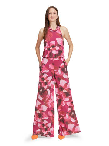 Vera Mont Jumpsuit mit Taschen in Pink/Dark Red